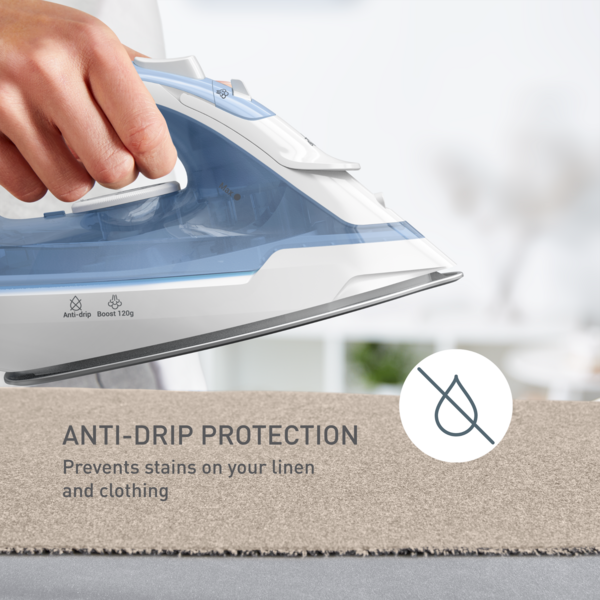 Tefal Virtuo 30 Steam Iron FV2C41 – Quick & Easy, Powerful 2000 Watts, Steam Boost 120g/min (FV1721 available)