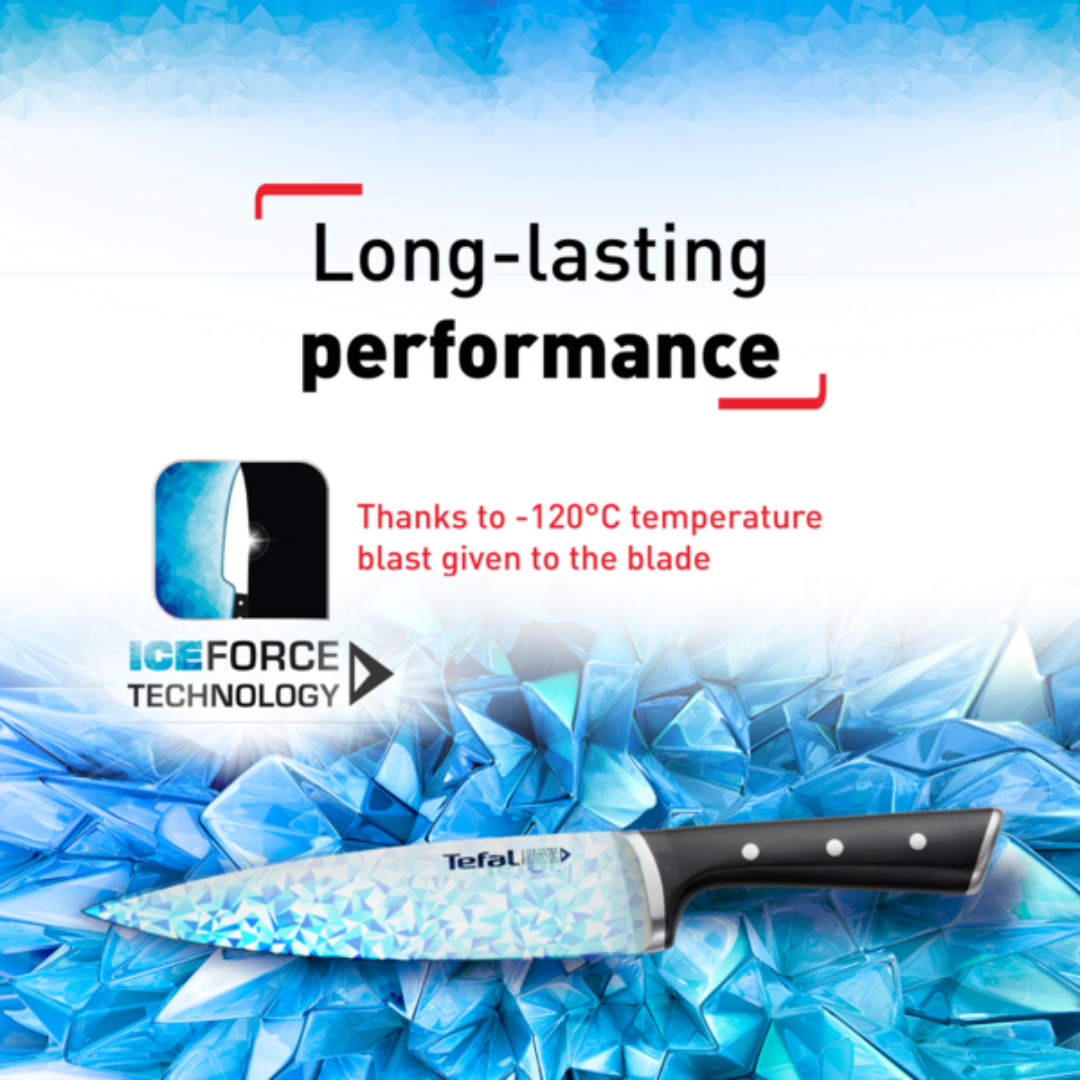 Tefal Ice Force 2pcs Set (Santoku Knife 16.5cm + Utility 13cm) K232S2