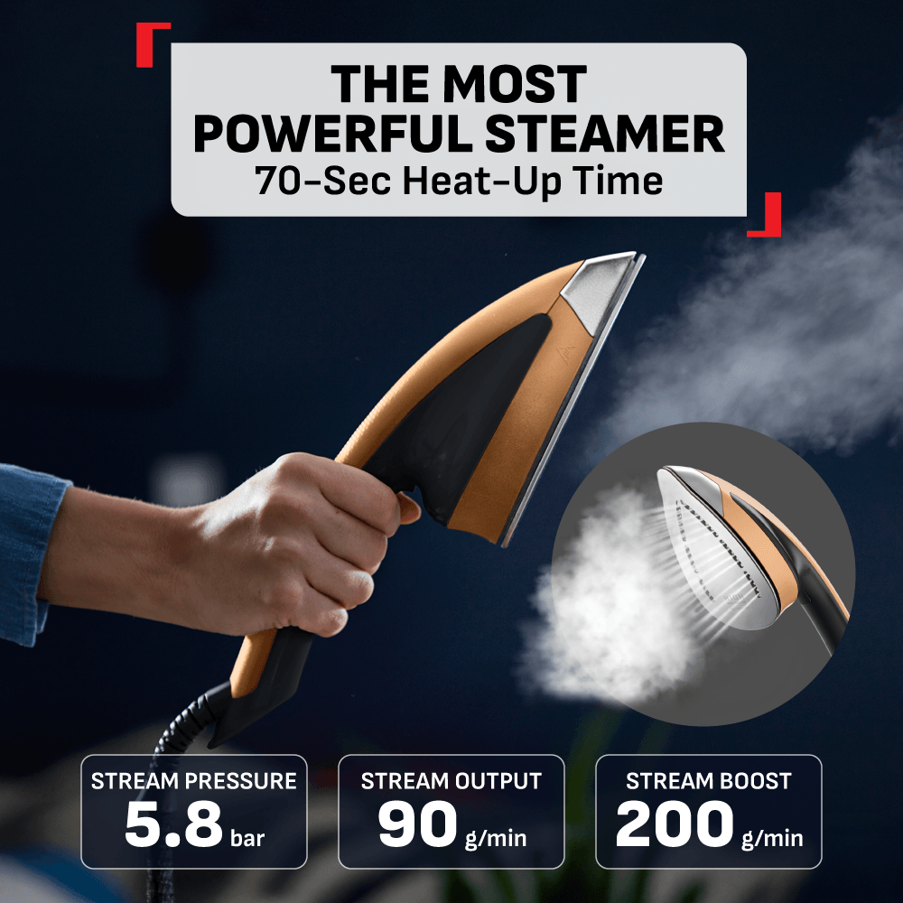 Tefal All-in-One Garment Steamer IXEO Power 2170W QT2020  3-Position Smart Board, Removable Base, 1.1 removable Water Tank, Made in France