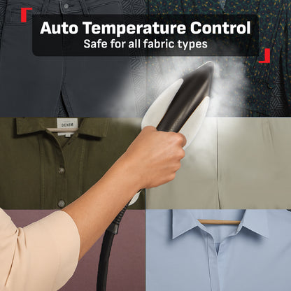 Tefal All-in-One Ironing IXEO+ Garment Steamer QT1510 - Powerful Steam, XL Water Tank, Easy-Carry, Removable Base, Fast Heat-up,?ÿAttached?ÿWheels