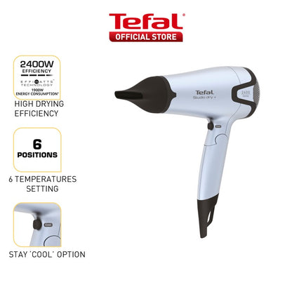 Tefal Hair Dryer Studio Dry + Foldable HV5464