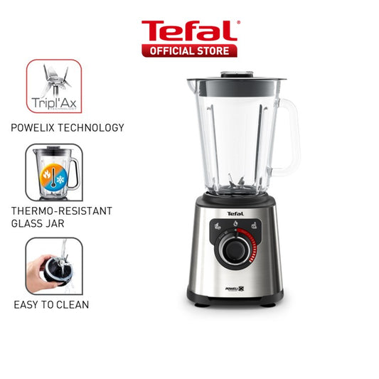 Tefal Perfect Mix+High Speed Blender BL871D, Powerful 1200W motor, 2L large capacity, Powelix technology, Thermal-shock resistant glass jar, Removable blade, 3 smart pre-set programs