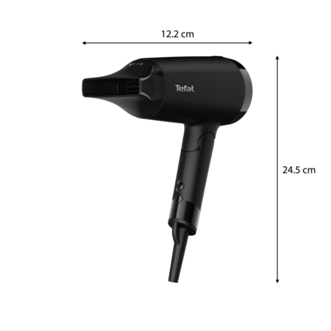 Tefal Express Style Hair Dryer Dual Voltage HV1841 – 110V, 220V, 1900W, Ultra Light, Moving Air Nozzle, 2 Speeds