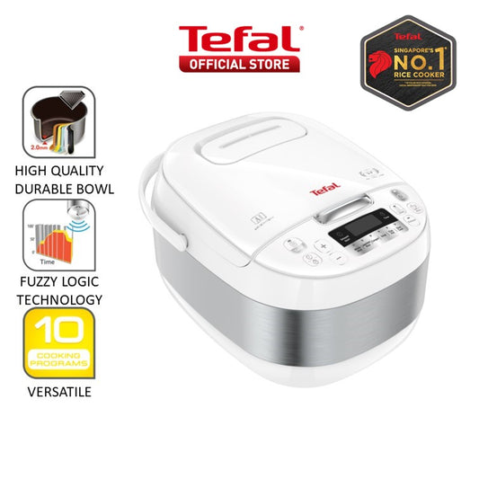 Tefal Delirice Rice Cooker 1.8L RK7521  10 Programmes, Artificial Intelligence, 6-layer Spherical Pot With Ceramic Coating, 10 Cups