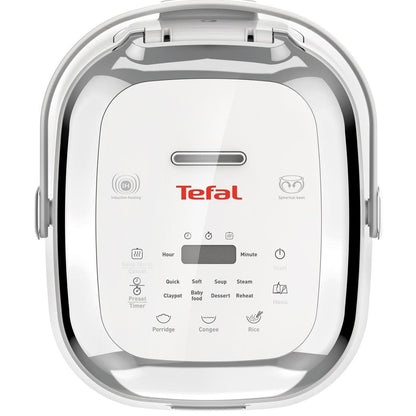 Tefal Rice Cooker Mini Pro Induction RK6041  12 Programmes, AI, 6-Layer, 24H Keep-Warm, 4 Cups