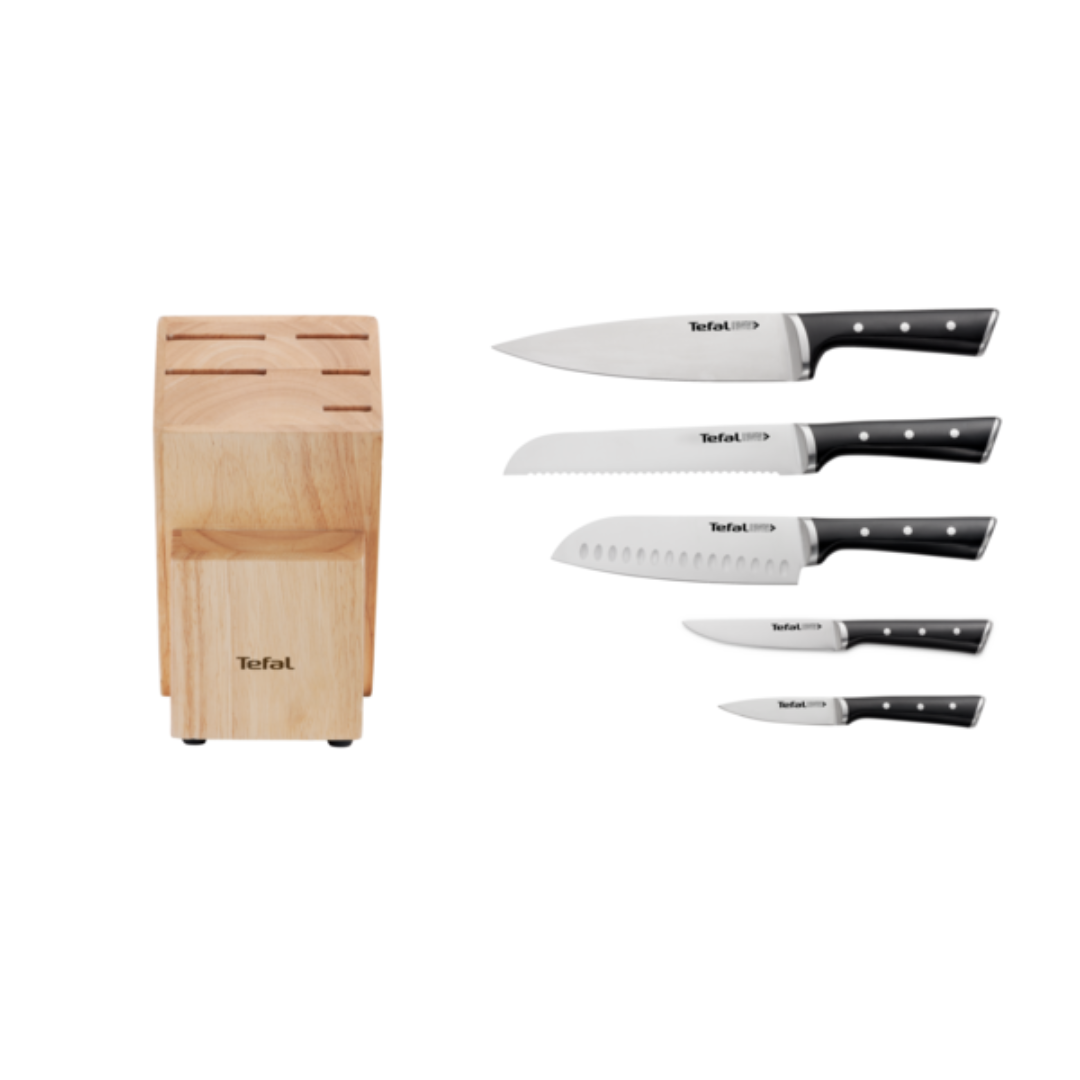 Tefal Ice Force 5pcs Knife Block Set K232S5