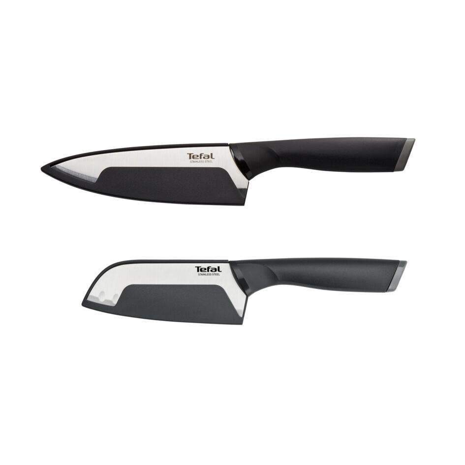 Tefal Comfort SS Knives 2pcs set ( Santoku 12cm + Chef 15cm ) K221S2