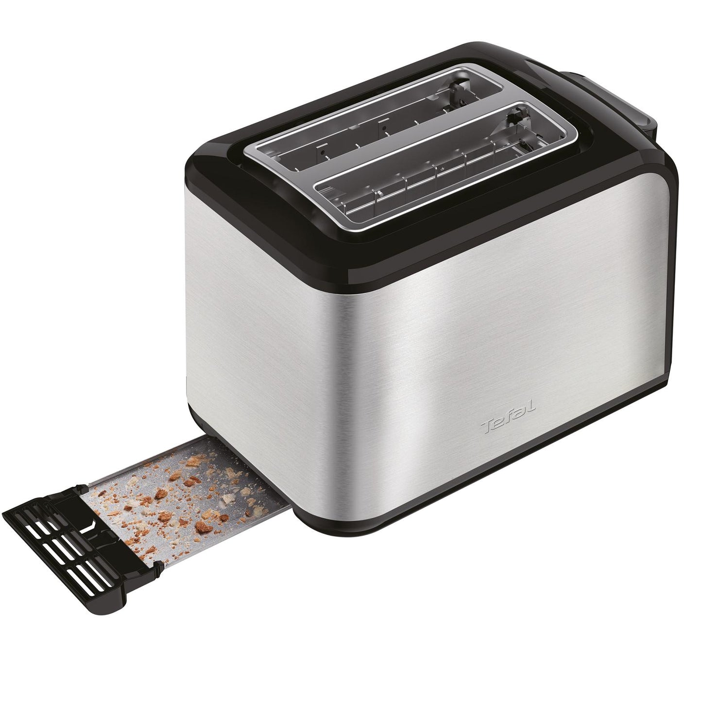 Tefal 2-Slots Stainless Steel Express Toaster with Lid 1.8kg TT410