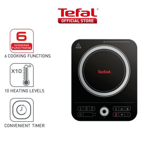 Tefal Easy & Fast Cooking Express Induction Hob ( 100W - 2100W ) 29 cm x 36 cm x 4.8 cm IH7208