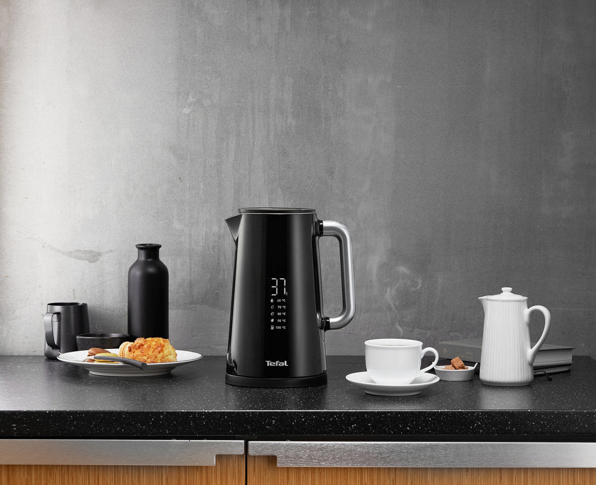 Tefal Digital Display Kettle 1.7L KO8508  Safe to touch, 5-temperature selection, 30min keepwarm,auto-off