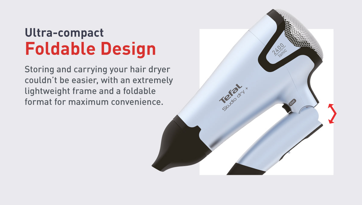 Tefal Hair Dryer Studio Dry + Foldable HV5464