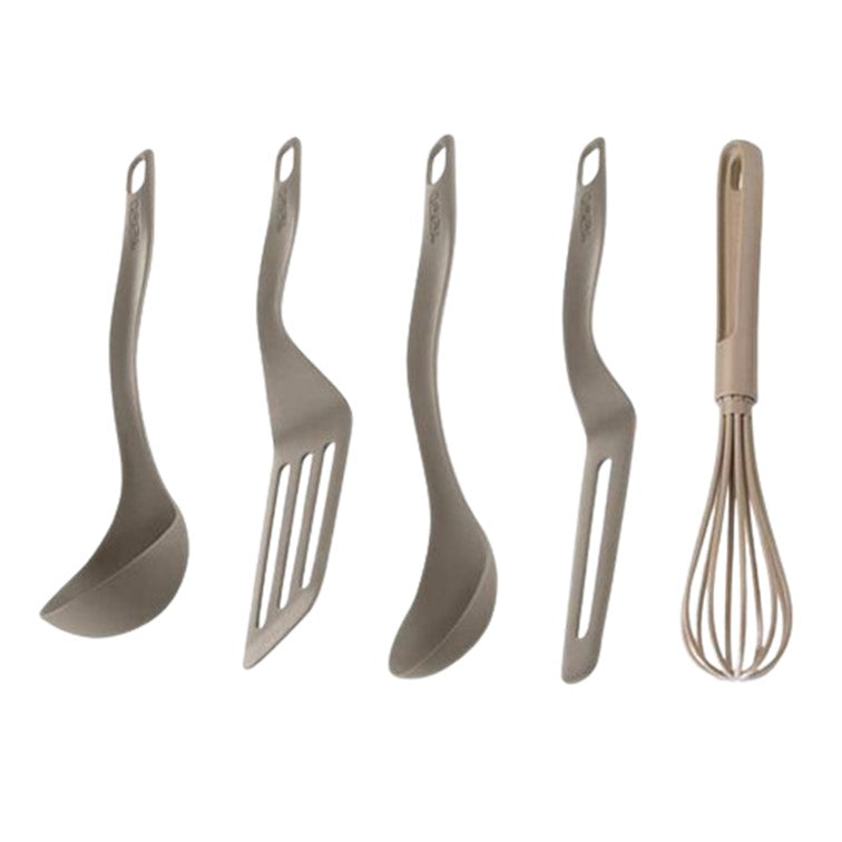 Tefal Fresh Kitchen Tool 5pc Set (Whisk, Ladle, Pancake Spatula, Long Spatula, Spoon) K210S5