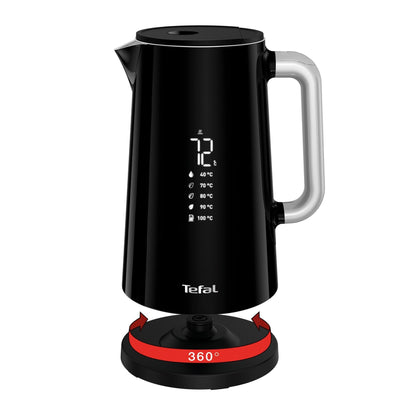 Tefal Digital Display Kettle 1.7L KO8508  Safe to touch, 5-temperature selection, 30min keepwarm,auto-off