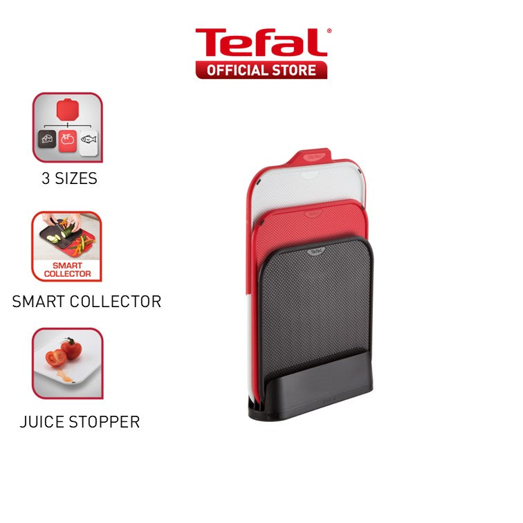 Tefal Ingenio 3pcs Chopping Board With Stand K235S5