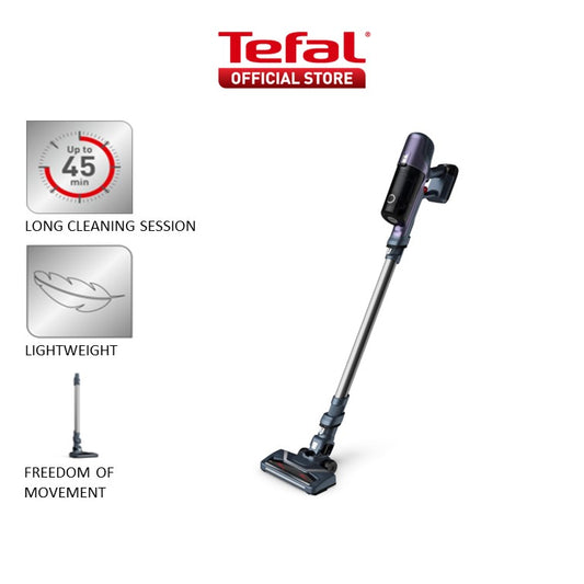 Tefal X-pert 6.60 Cordless Handstick Vacuum Cleaner TY6837  Lightweight, Automatic Floor/Surface Settings, Removable Battery, Easy Maintenance, 45-Minute Battery