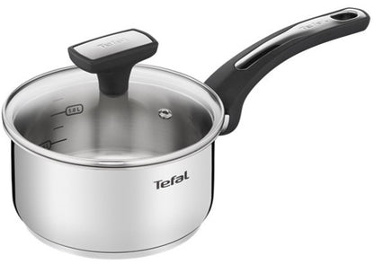 Tefal Emotion Stainless Steel 4pcs Set (Wok Pan 28cm, Saucepan 16cm with Lid & Spatula) CWS308