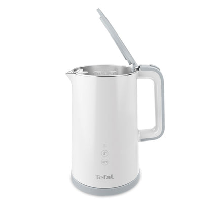 Tefal Sense Digital Kettle with Real-Time Temperature Display, 1.5L White,5 Temperature Selection KO6931