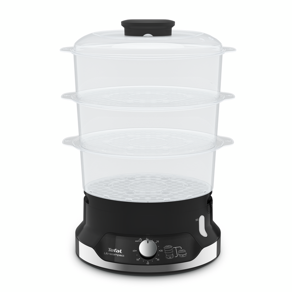 Tefal New Ultracompact Steamer Practical Capacity 3 Tier 9L VC2048