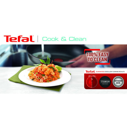 Tefal Cook & Clean Range Frypan, Wok Pan, Cookware Set 20cm/24cm/26cm/28cm/30cm