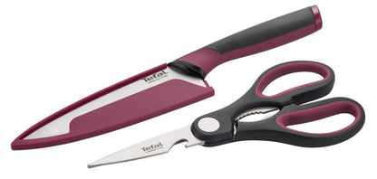 Tefal Comfort 2pcs Set Chef Knife 15cm + Scissors 21cm K250S2