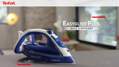 Tefal Easygliss Steam Iron 270ml 2500W FV5718  195g Steam Boost, Quick Heat, Durable, Versatile, Perfect Precision