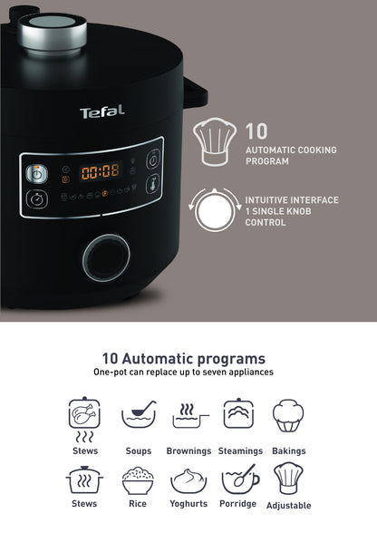 Tefal CY754 Turbo Cuisine Electric Pressure Cooker 5L