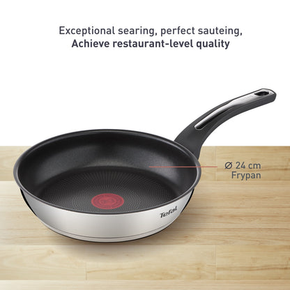 Tefal Emotion Range Non-Stick Stainless Steel Frypan, Stockpot, Wok Pan, Saucepan 16cm/22cm/24cm/28cm