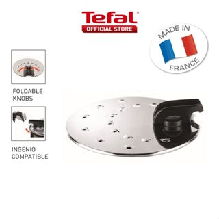 Tefal Ingenio Glass Lid, Hermetic Lid, Multi-diameter Lid 16cm/18cm/20cm/26cm/28cm