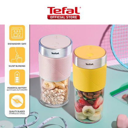 Tefal LightMix on the Go Personal Blender BL1C0230 - BPA-free 300ml Tritan Jar, 50W, Portable, Safety Lock, Dishwasher