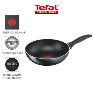 Tefal Cook & Clean Range Frypan, Wok Pan, Cookware Set 20cm/24cm/26cm/28cm/30cm