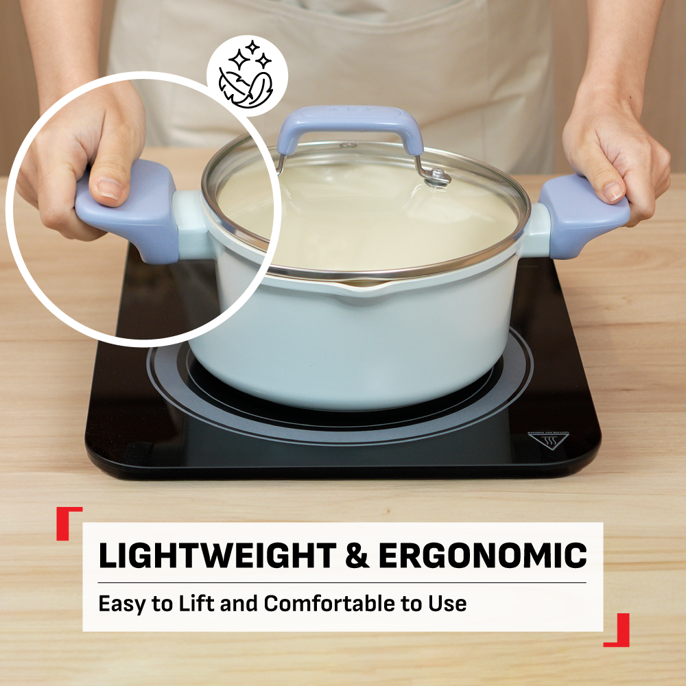 Tefal Elipso Saucepan 18cm w/Lid G62023  / Stew Pot 20cm w/Lid G62044