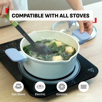 Tefal Elipso Saucepan 18cm w/Lid G62023  / Stew Pot 20cm w/Lid G62044