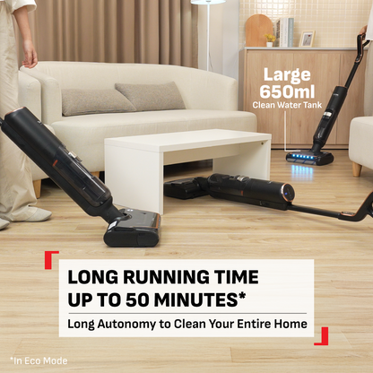 Tefal X-Clean 7 Wet & Dry Handstick GF5736 ƒ?? 2-in-1 Vacuum & Wash, 180 Lay-Flat, Self-Clean + Hot Air Dry, Powerful 250W