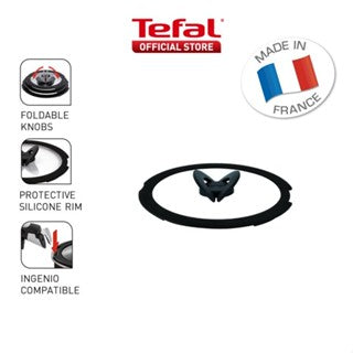 Tefal Ingenio Glass Lid, Hermetic Lid, Multi-diameter Lid 16cm/18cm/20cm/26cm/28cm