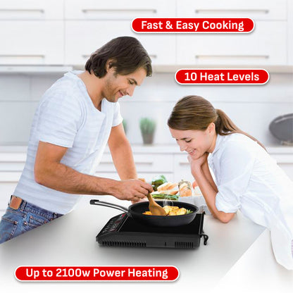 Tefal Express Induction Hob  & Emotion Stainless Steel 24cm Pot Bundle IH7208 +  E30170