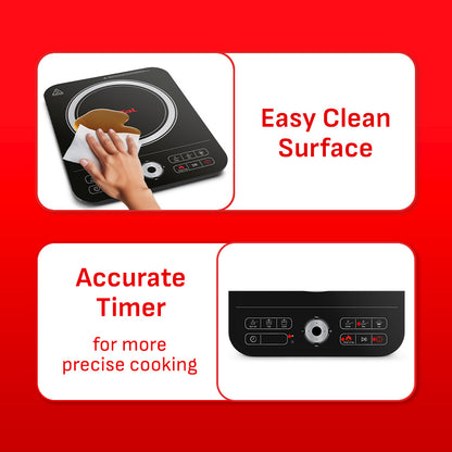Tefal Express Induction Hob  & Emotion Stainless Steel 24cm Pot Bundle IH7208 +  E30170
