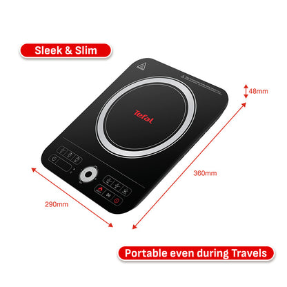 Tefal Express Induction Hob  & Emotion Stainless Steel 24cm Pot Bundle IH7208 +  E30170