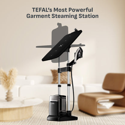 (New) Tefal IXEO Power Garment Steamer QT2028 – 3 Angle Tilt Board, 1.2L Water Tank, Powerful Steam Boost 350g/min