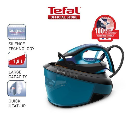 Tefal Express Power Steam Generator SV8155  400g Steam Boost, Silent Pump Technology, Easy-Carry, Flawless Glide