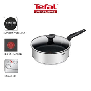 Tefal Primary SS Range Stewpot, Wok Pan, Sautepan, Stockpot, Saucepan, Frypan 16cm/24cm/28cm