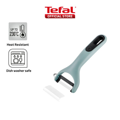 Tefal Ingenio+ Heat Resistant Kitchen Tools - Spoon, Ladle, Y Peeler, Angled Spatula, Slotted Turner, Wok Spatula
