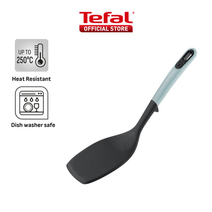 Tefal Ingenio+ Heat Resistant Kitchen Tools - Spoon, Ladle, Y Peeler, Angled Spatula, Slotted Turner, Wok Spatula