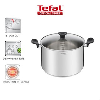 Tefal Primary SS Range Stewpot, Wok Pan, Sautepan, Stockpot, Saucepan, Frypan 16cm/24cm/28cm