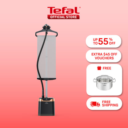 Tefal Pro Style Care Garment Steamer IT8480- 2000W, 1.3L removable water tank, XL delta steam head, No burn - safe for all fabrics, 5 included accessories