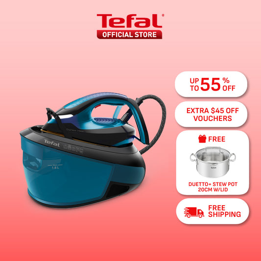 Tefal Express Power Steam Generator SV8155  400g Steam Boost, Silent Pump Technology, Easy-Carry, Flawless Glide