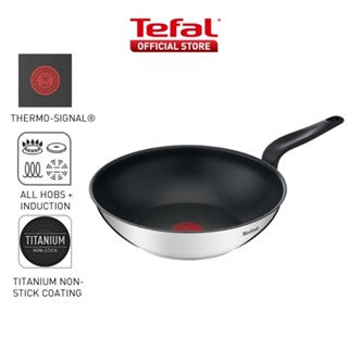 Tefal Primary SS Range Stewpot, Wok Pan, Sautepan, Stockpot, Saucepan, Frypan 16cm/24cm/28cm