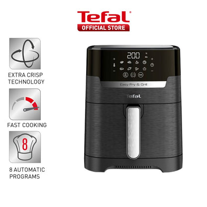 Tefal Easy Fry & Grill Precision 4.2L Healthy Air Fryer (1400W) EY5058  8 Programmes, Roasted Chicken, Extra Crisp, Fast Cooking, Easy-to-Clean