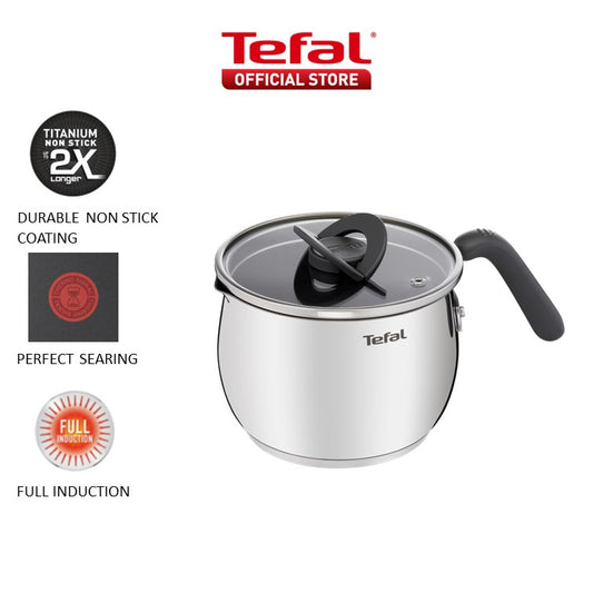 Tefal OptiSpace Stainless Steel 16cm Thermo-Signal Technology Multipot with lid 2.5L G73717