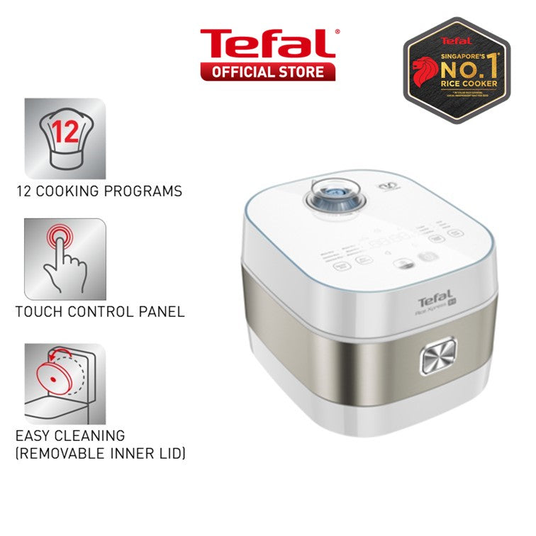 Tefal Induction Express Rice Cooker (Wind Cooling)1.5L RK7621  12 Programmes, 2x Faster, 6-Layer, Easy to Clean, 8 Cups