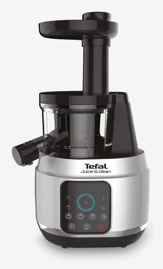 Tefal Juice n Clean Slow Juicer with Plastic & Stainless Steel Filter 0.8L ZC420E